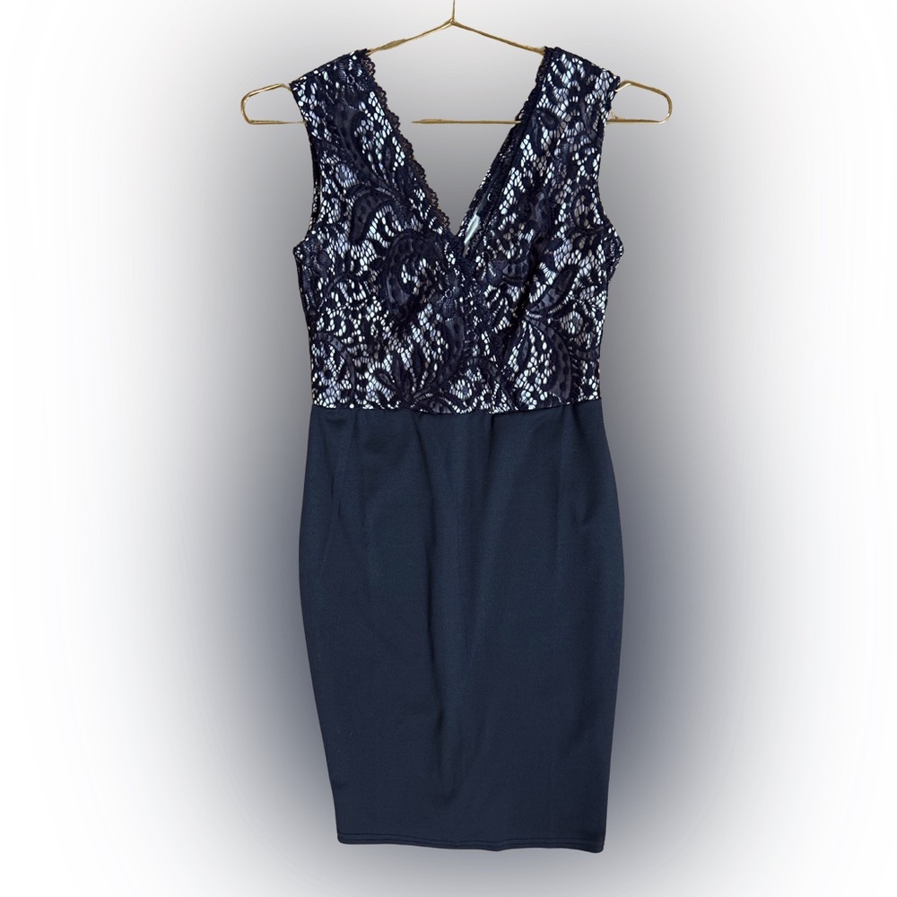 CBR Black Lace Sheath Dress Sleeveless Size S (originally $78)
